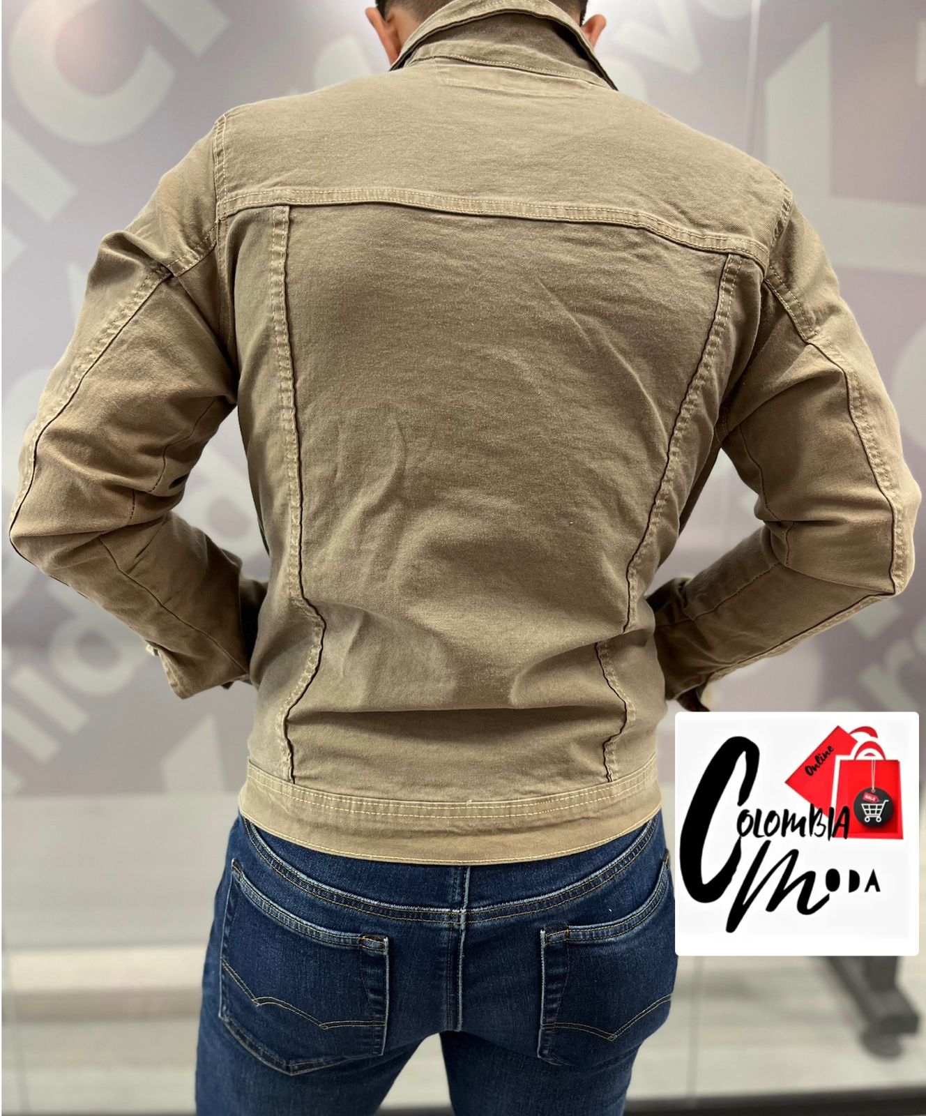 Chaqueta jeans licrada tipo Levis
